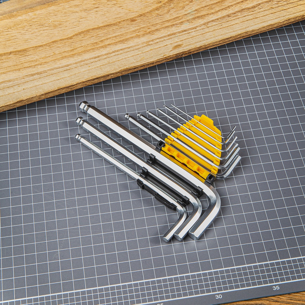 Set dugih imbus ključeva 1,5-10 mm Deli Tools EDL3088 (srebrni)