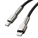 USB-C kabel za Lightning Baseus Cafule, PD, 20W, 0,25m (crni)