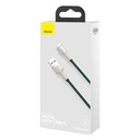 USB kabel za Lightning Baseus Cafule, 2.4A, 2m (zeleni)