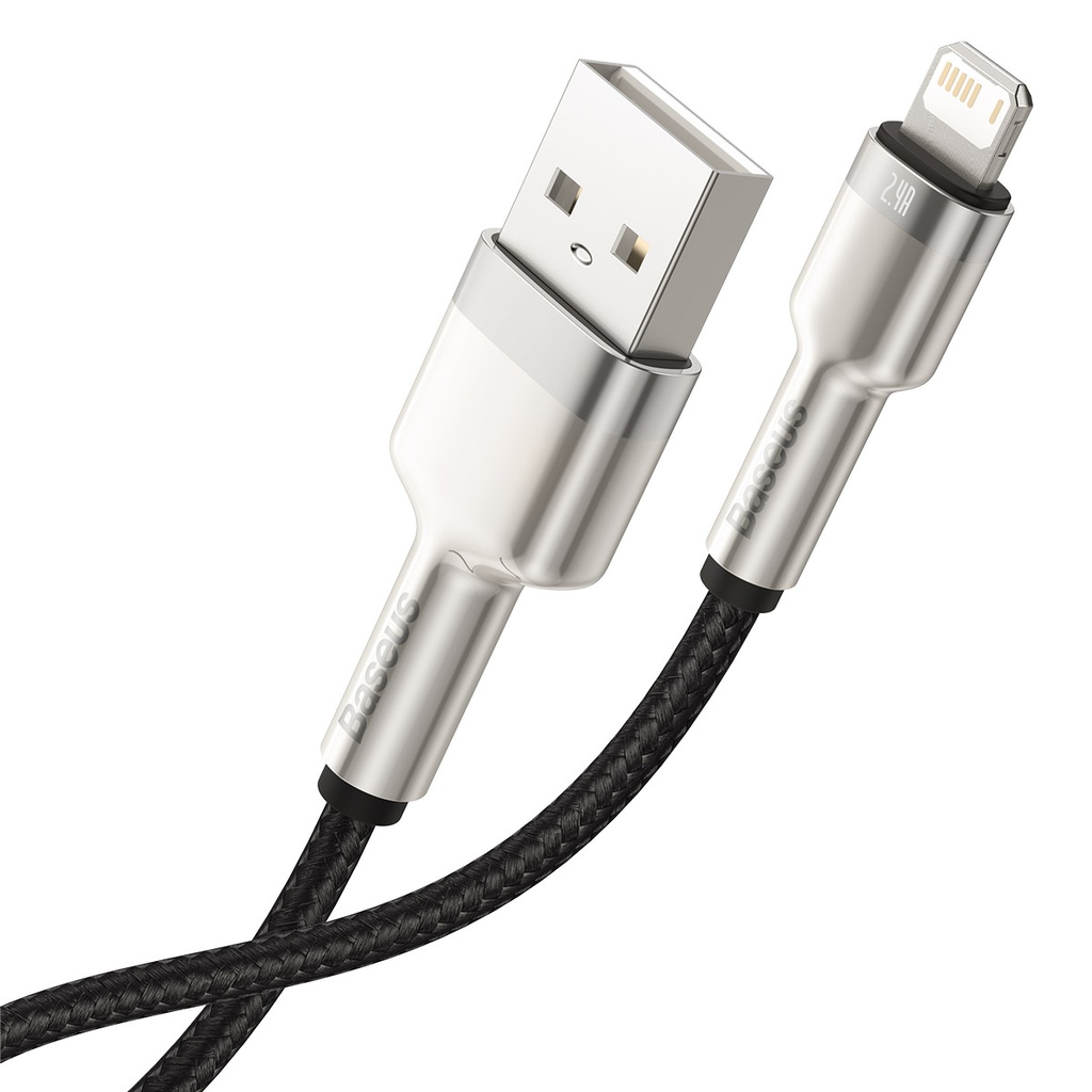 USB kabel za Lightning Baseus Cafule, 2.4A, 0,25m (crni)