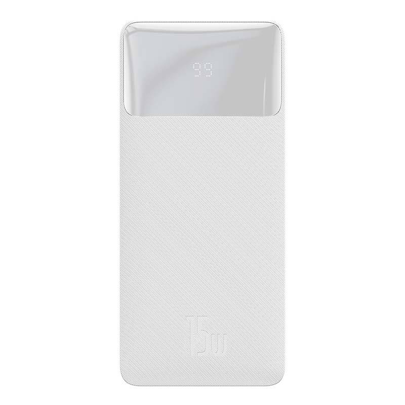 Powerbank Baseus Bipow 10000mAh, 2xUSB, USB-C, 15W (bijeli)