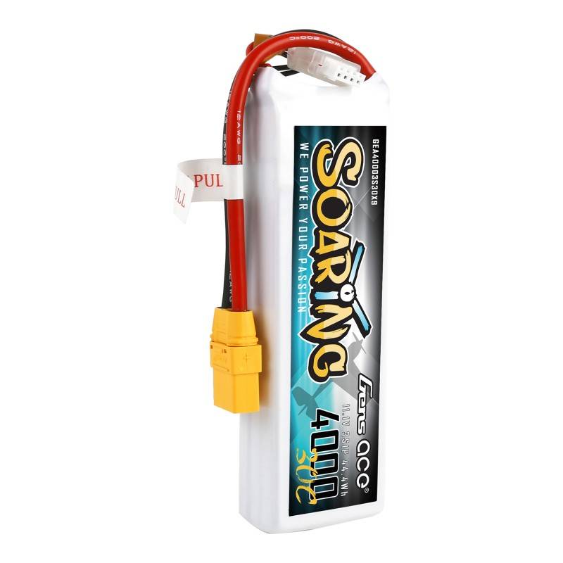 Lipo baterija s XT90 utikačem Gens Ace Soaring 4000 mAh 11,1 V 30C 3S1P