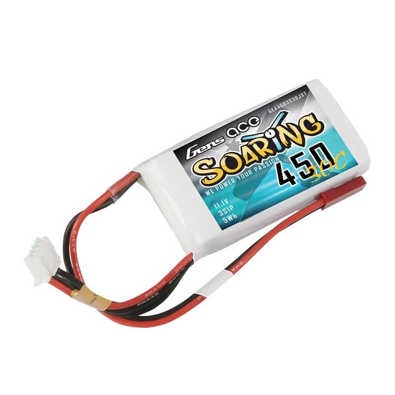 Baterija Gens Ace Soaring 450mAh 11.1V 30C 3S1P JST-SYP