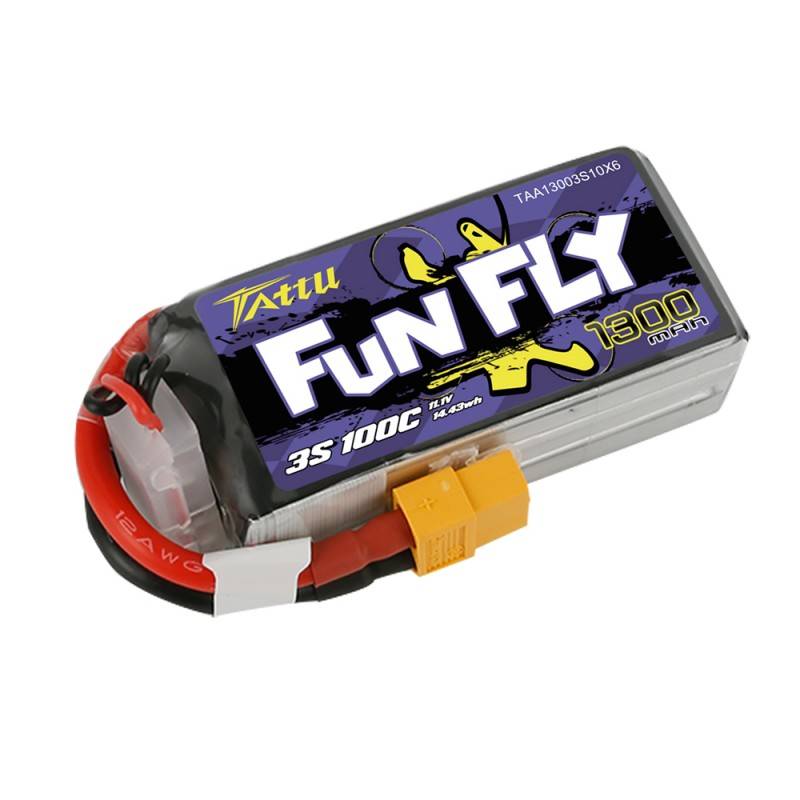 Baterija Tattu Funfly 1300mAh 11,1V 100C 3S1P