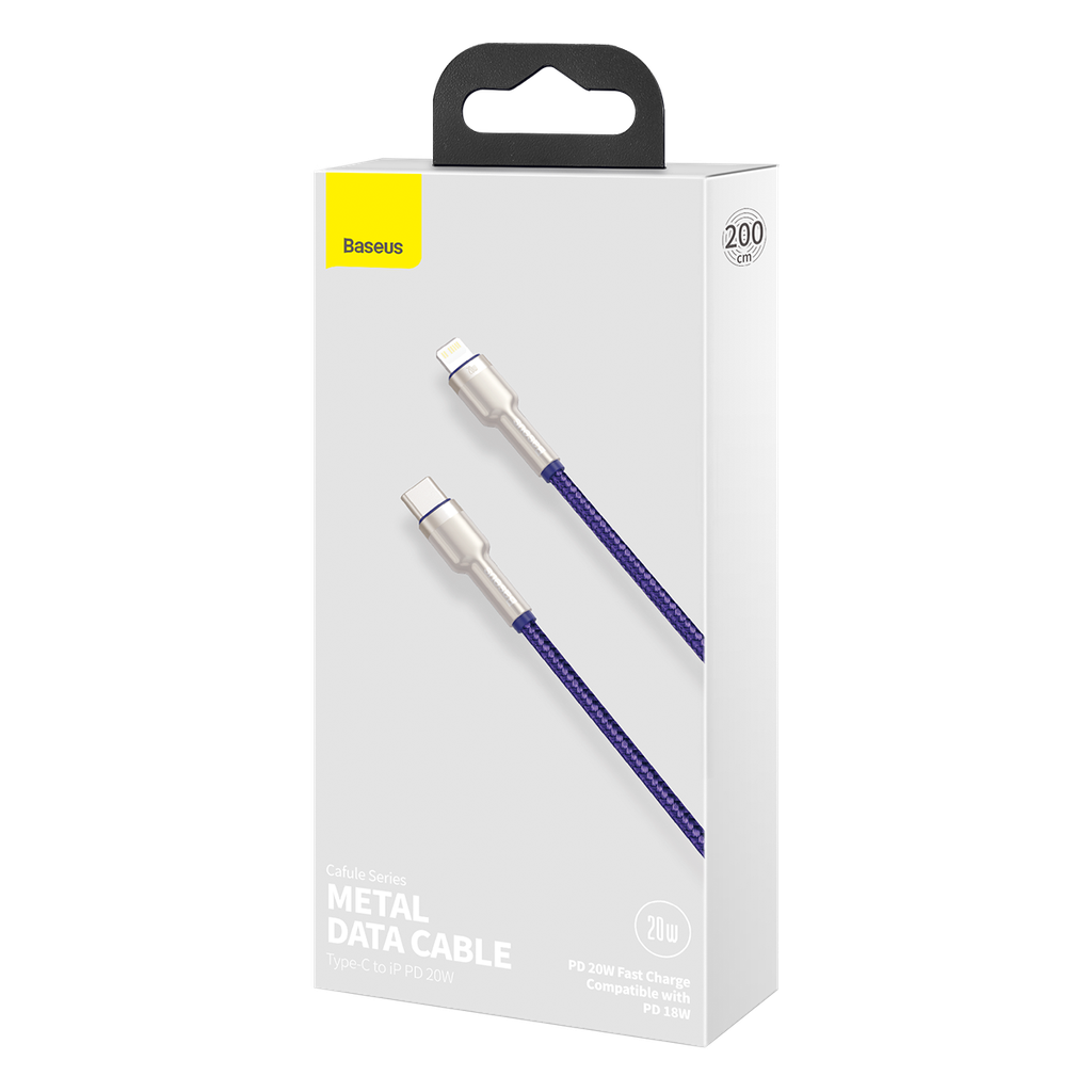 Baseus Cafule Series USB-C kabel za Lightning, 20W, 2m (ljubičasti)