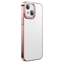 Baseus Glitter Transparent Case za iPhone 13 (roza)