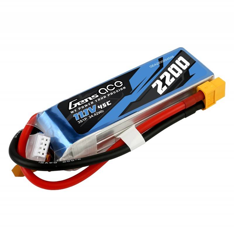 Baterija Gens Ace 2200mAh 11.1V 45C 3S1P XT60