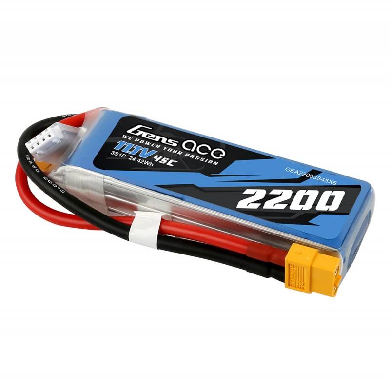 Baterija Gens Ace 2200mAh 11.1V 45C 3S1P XT60