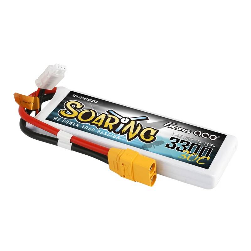 Baterija Gens Ace Soaring 3300mAh 7.4V 30C 2S1P XT90