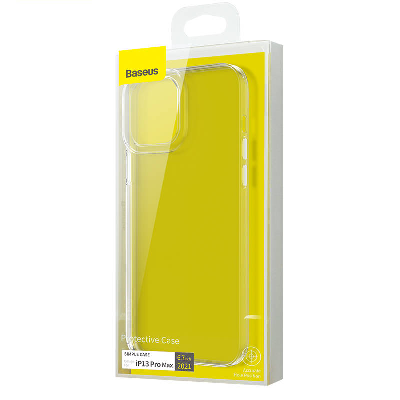 Baseus Simple Transparent Case za iPhone 13 Pro Max (bijela)