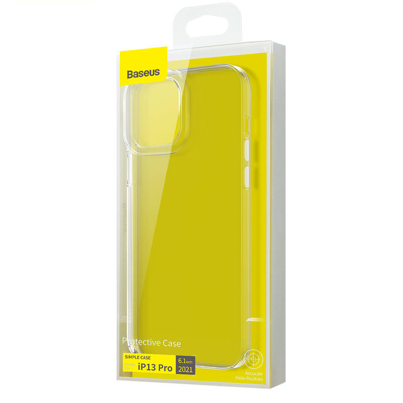 Baseus Simple Transparent Case za iPhone 13 Pro (bijela)