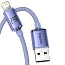 Baseus Crystal Shine kabel USB na Lightning, 2.4A, 2m (ljubičasti)