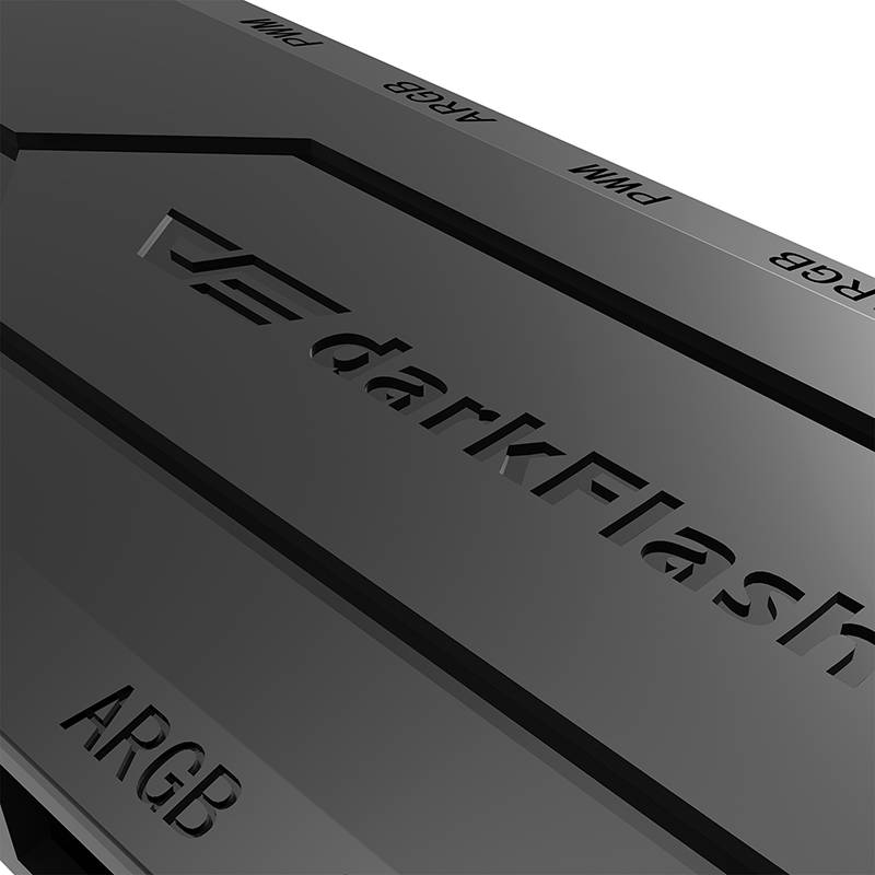 Kontrolna kutija ventilatora za računalo Darkflash RC2 RGB PWM + daljinski upravljač (crni)