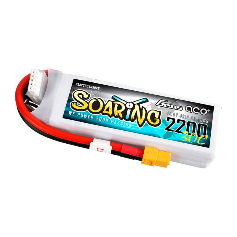 Baterija GensAce Soaring LiPo 2200mAh 14.8V 30C 4S1P