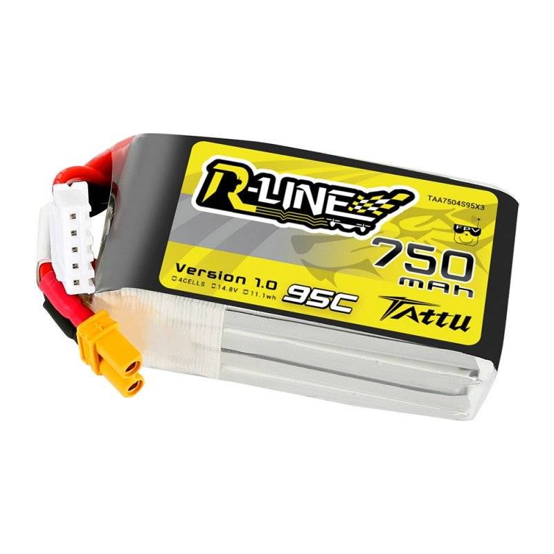 Baterija Tattu R-Line 750mAh 14.8V 95C 4S1P JST-XHR