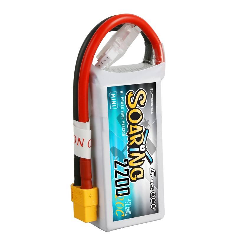 Baterija GensAce Soaring Mini LiPo 2200mAh 11.1V 20C 3S1P XT60