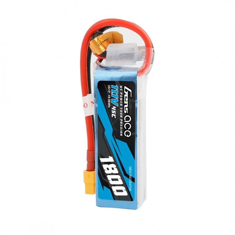 Baterija GensAce LiPo 1800mAh 11.1V 45C 3S1P XT60