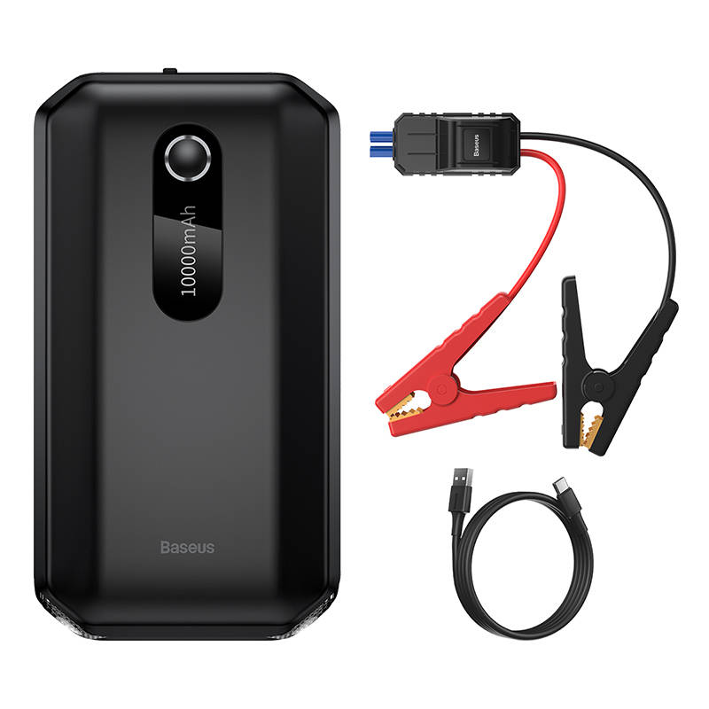 Baseus Super Energy Auto Jump Starter 10000mAh, 1000A, USB (crni)