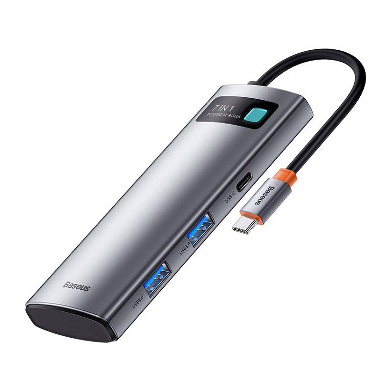 Baseus hub adapter 7u1 USB-C na 2x USB 3.0 + HDMI + USB-C PD