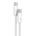 Kabel USB-C na USB-C Baseus, 100W, 1m (bijeli)