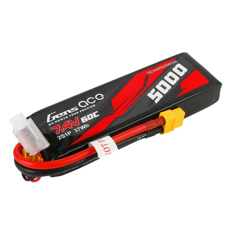 Baterija Gens Ace 5000mAh 7,4V 50C 2S1P XT60 Materijal kućišta