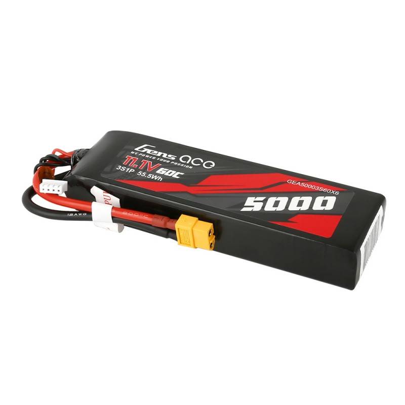 Baterija Gens Ace 5000mAh 11,1V 60C 3S1P XT60