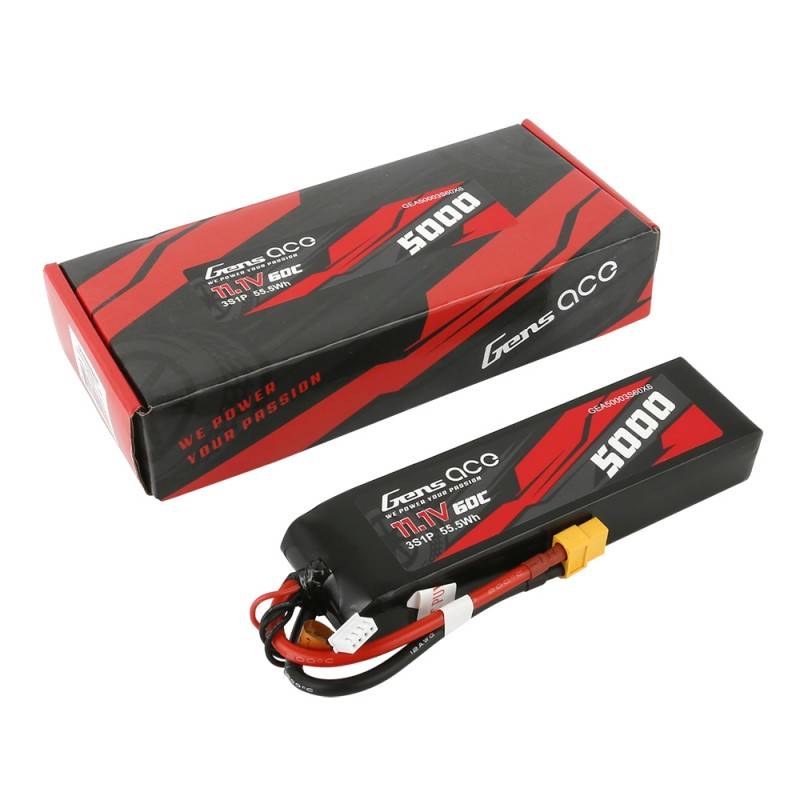 Baterija Gens Ace 5000mAh 11,1V 60C 3S1P XT60