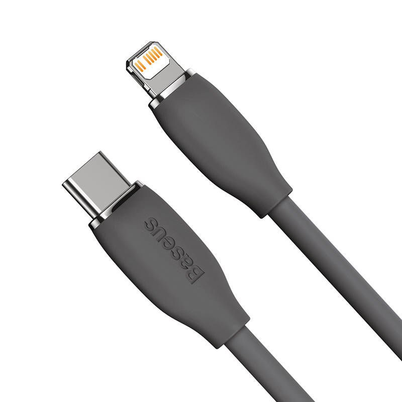 Baseus Jelly kabel USB-C na Lightning, 20W, 1,2m (crni)