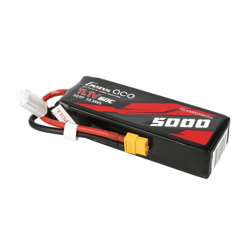 Baterija Gens Ace 5000mAh 11,1V 60C 3S1P Shorty XT60