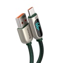 Baseus zaslonski kabel USB na Type-C, 66W, 2m (zeleni)