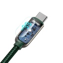 Baseus zaslonski kabel USB na Type-C, 66W, 2m (zeleni)