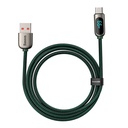 Baseus zaslonski kabel USB na Type-C, 66W, 2m (zeleni)
