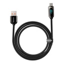 Baseus zaslonski kabel USB na Type-C, 66W, 2m (crni)