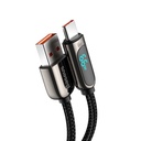 Baseus zaslonski kabel USB na Type-C, 66W, 1m (crni)