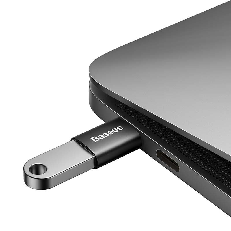 Baseus Ingenuity USB-C na USB-A adapter OTG (crni)