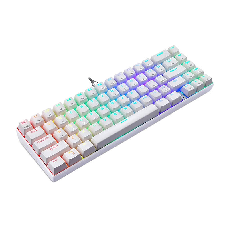 Mehanička gaming tipkovnica Motospeed CK67 RGB (bijela)