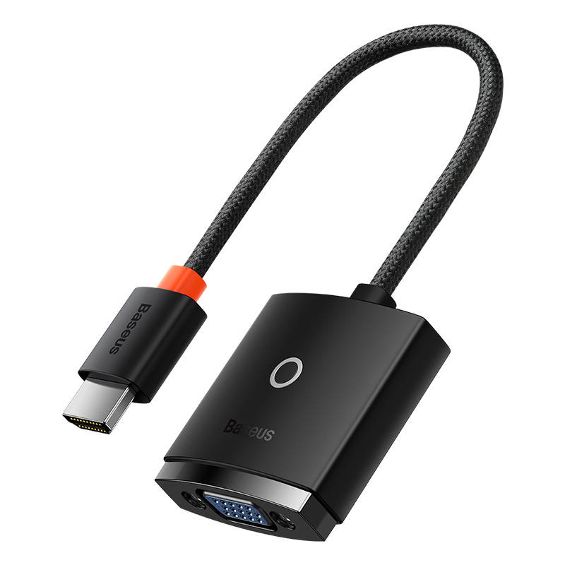 Baseus Lite Series HDMI na VGA adapter sa zvukom (crni)