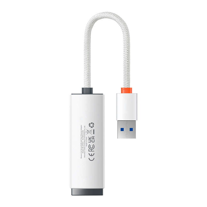 Baseus Lite Series USB na RJ45 mrežni adapter (bijeli)