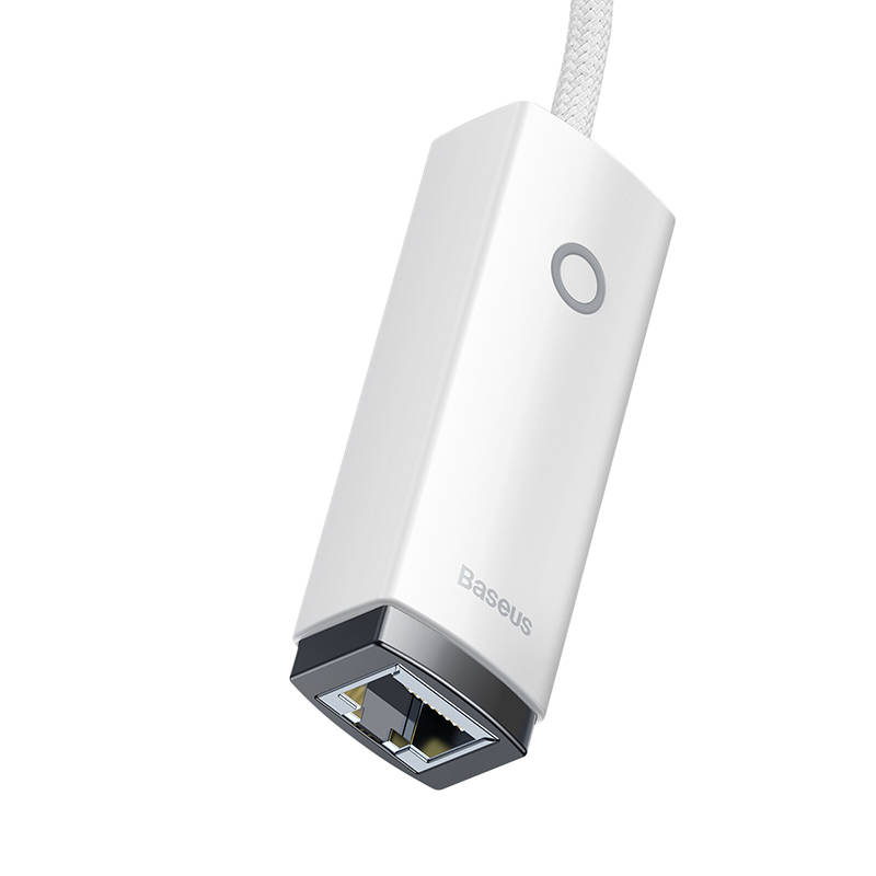 Baseus Lite Series USB-C na RJ45 mrežni adapter, 100 Mbps (bijeli)