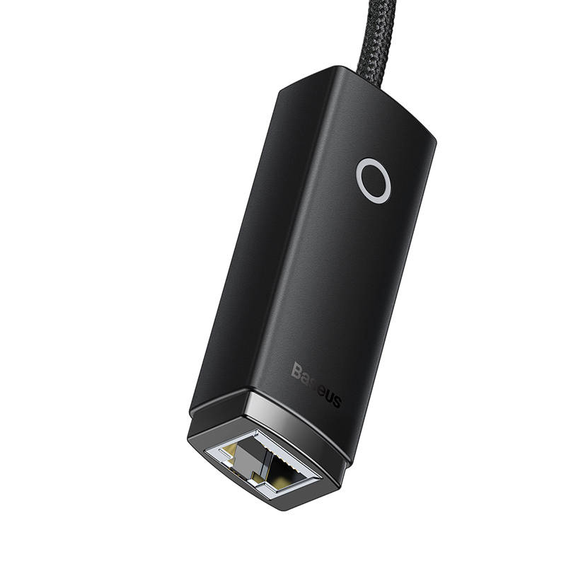 Baseus Lite Series USB-C na RJ45 mrežni adapter, 100 Mbps (crni)