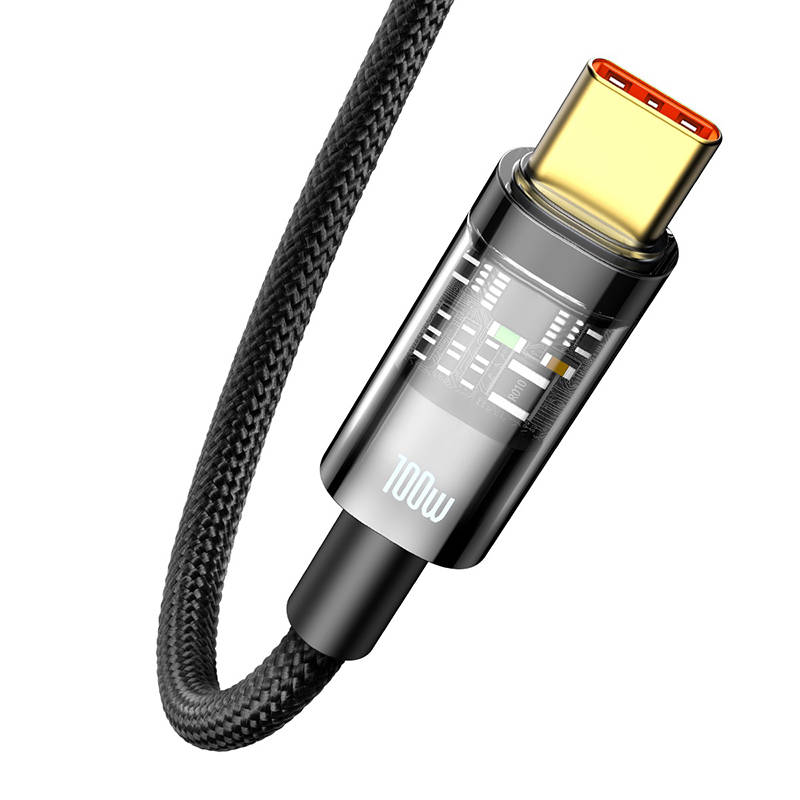 Baseus Explorer, USB na USB-C kabel, 100 W, 2 m (crni)