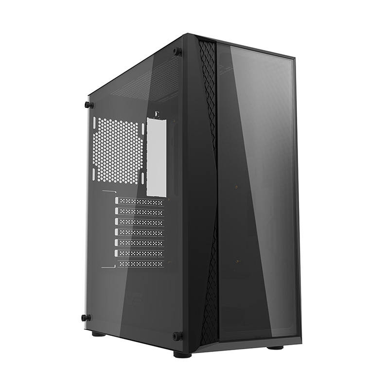 Kućište za računalo Darkflash DK352 Plus s 4 ventilatora (crno)