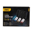 Set nasadnih nasadnica Deli Tools EDL2003Q, 17-21 mm