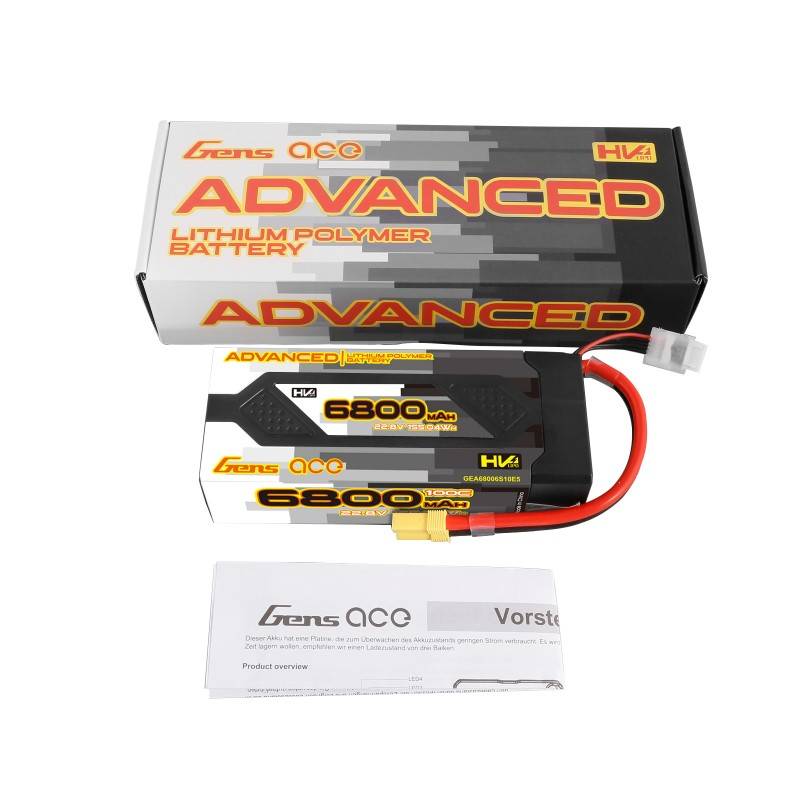 Baterija LiPo Gens Ace Advanced 6800mAh 22,8V 100C 6S1P HardCase EC5