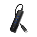 4u1 adapter UGREEN CM416 USB na 4x USB 0.25m (crni)