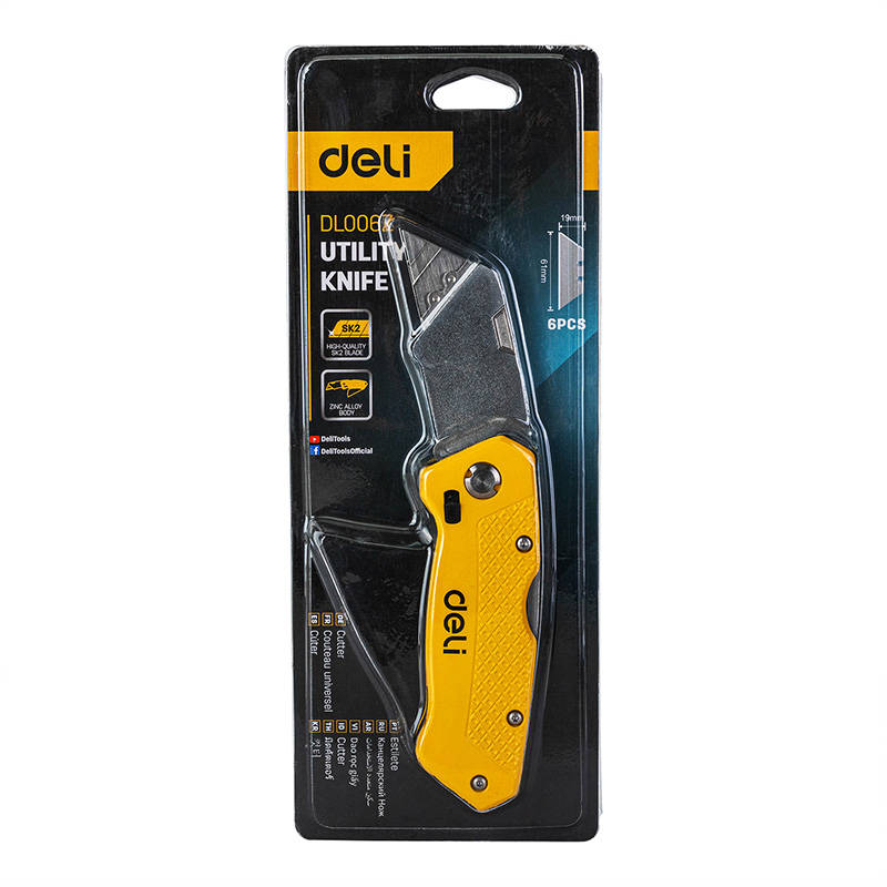 Utility Knife Deli Tools EDL006Z (žuti)