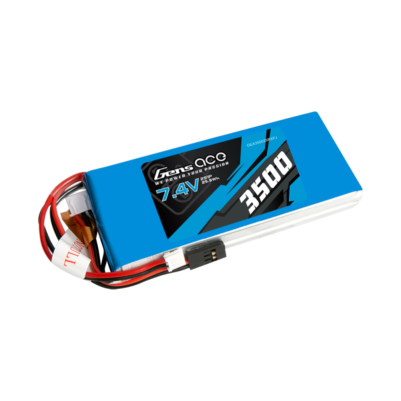 Baterija LiPo Gens Ace 3500mAh 7,4V 1C 2S1P RX/TX