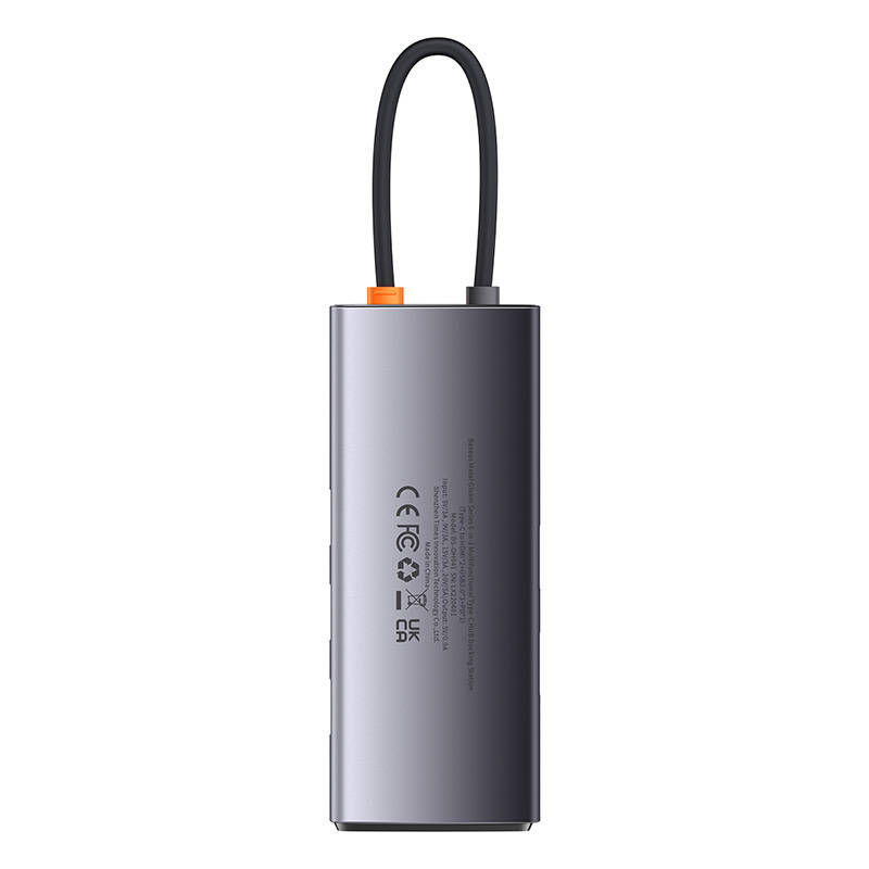 Hub 6u1 Baseus Metal Gleam serija, USB-C do 3x USB 3.0 + 2x HDMI + USB-C PD