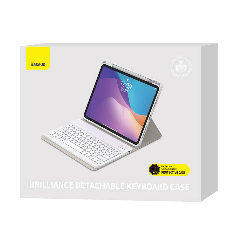 Torbica Baseus Brilliance sa tipkovnicom za Ipad Pro 11" bijela