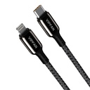 USB-C na Lightning kabel Vipfan P03 1,5 m, napajanje (crno)